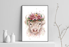 Pearl The Highland - Watercolour Art Print