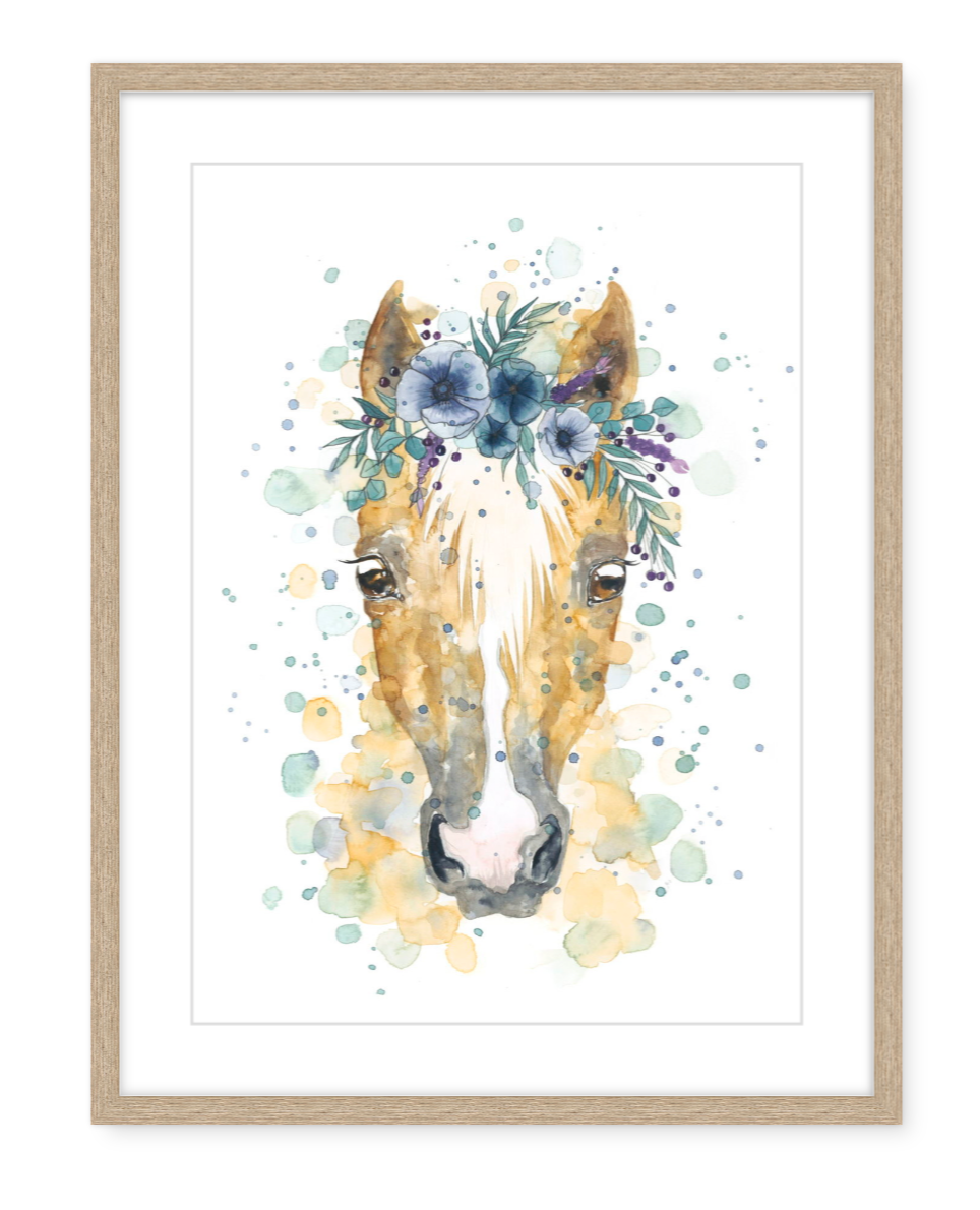 Percy the Pony - Watercolour Art Print