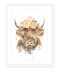 Helga the Highland Cow - Watercolour Print