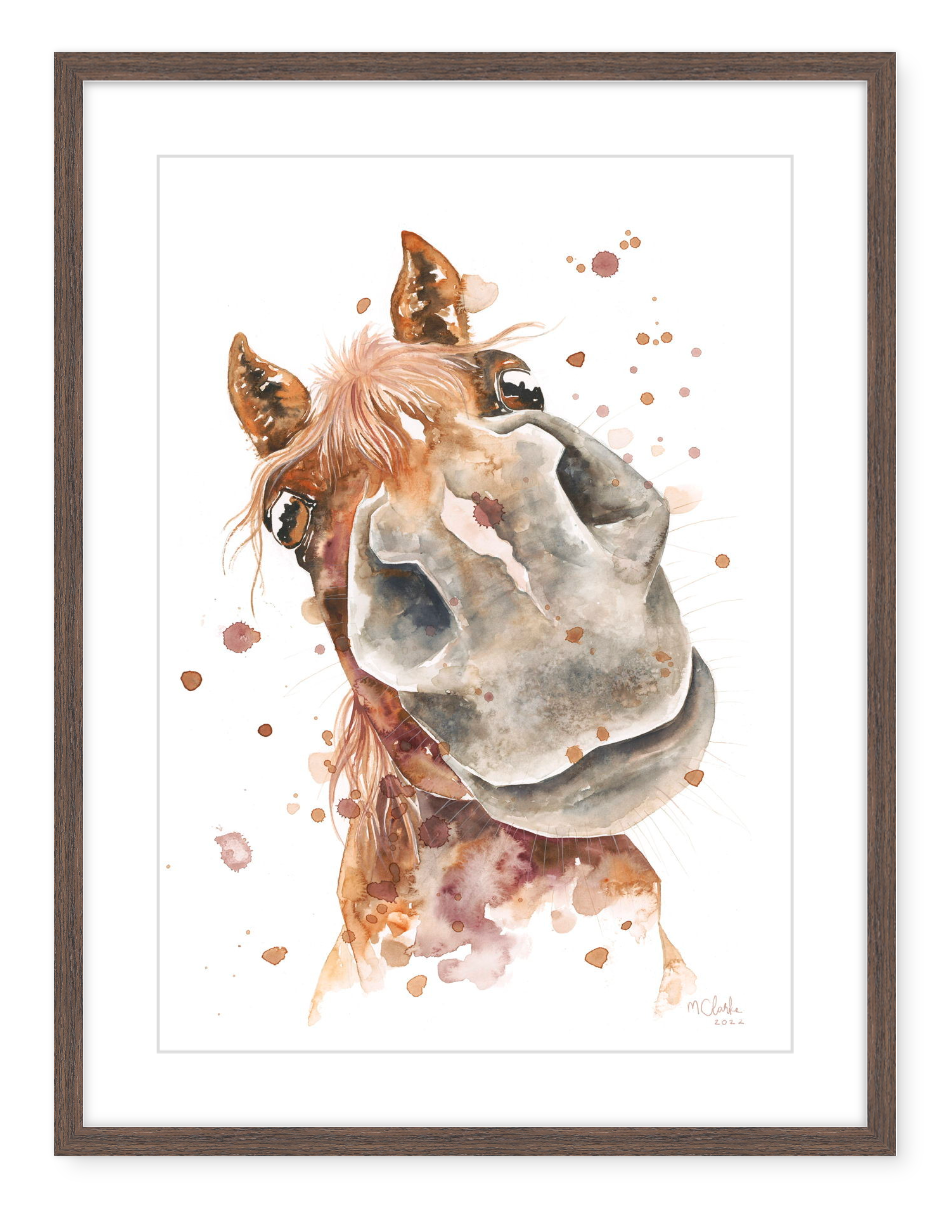 Henry the Horse - Watercolour Print
