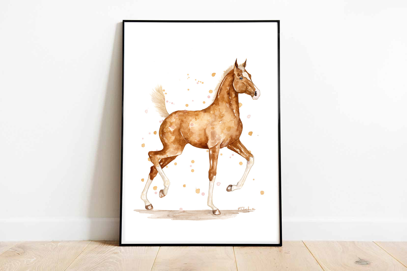 Golden Colt - Watercolour Print