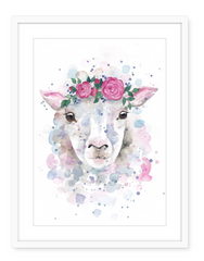 Sharon the Sheep - Watercolour Art Print