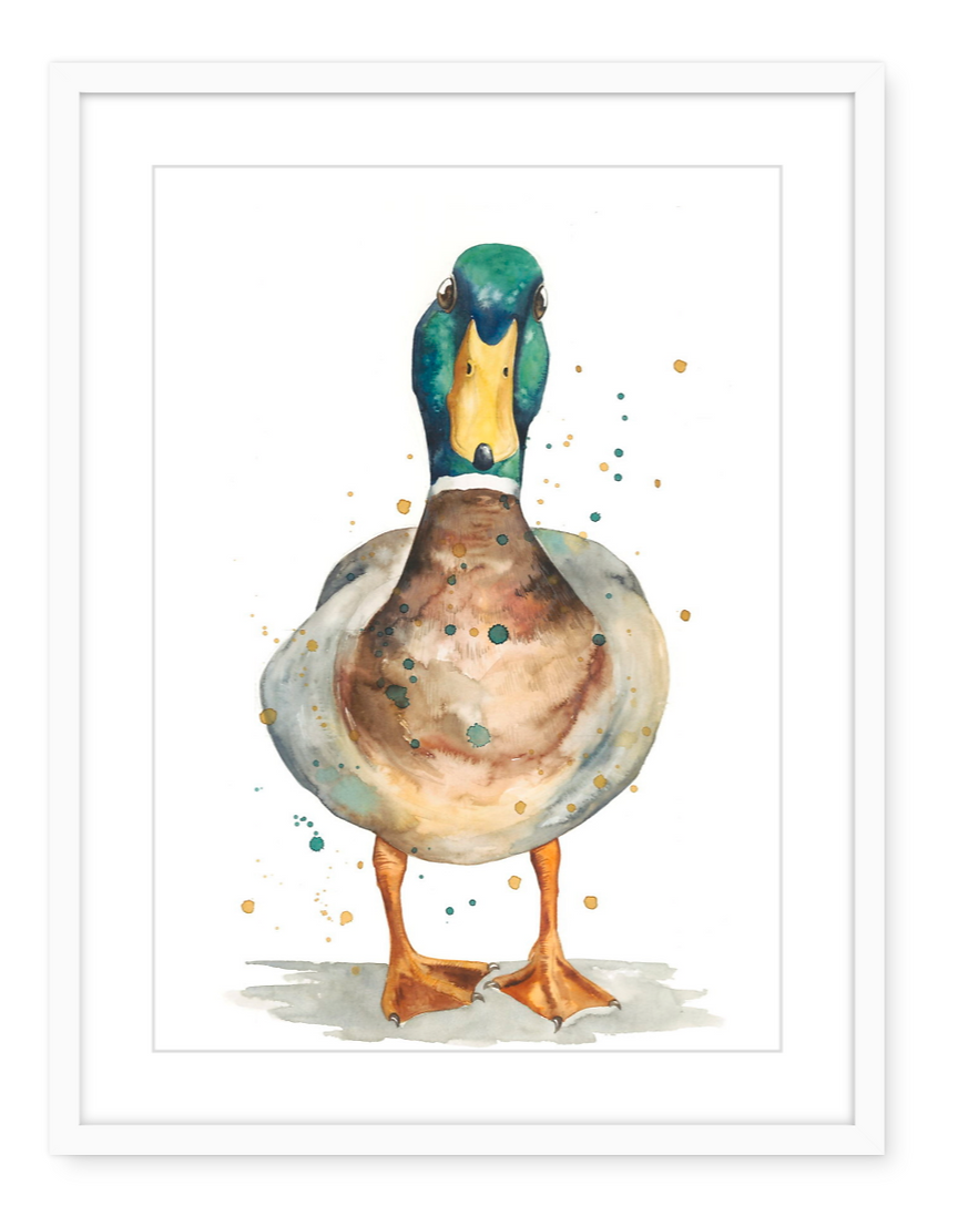 Quackie Chan - Watercolour Art Print