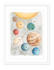 Planets - Watercolour Art Print - 1 available
