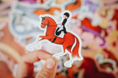 Dressage Sticker - Vinyl Sticker