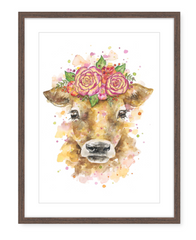 Jolene the Jersey Cow - Watercolour Art Print