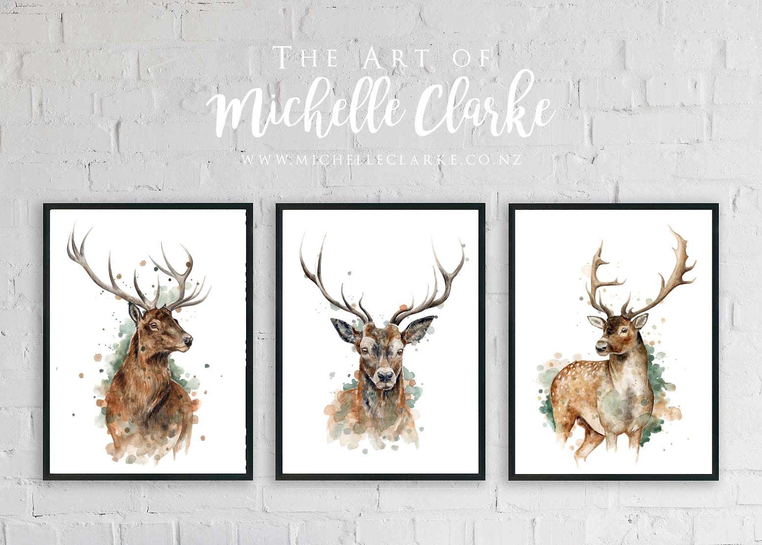 Fallow Stag - Watercolour Art Print