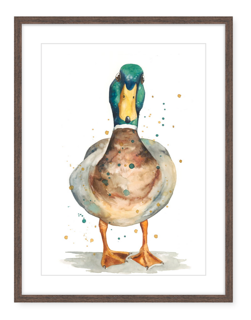 Quackie Chan - Watercolour Art Print