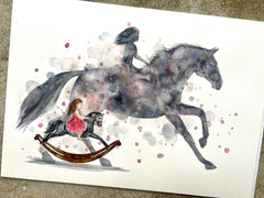 "Rocking Horse Dreams I" - Original Painting