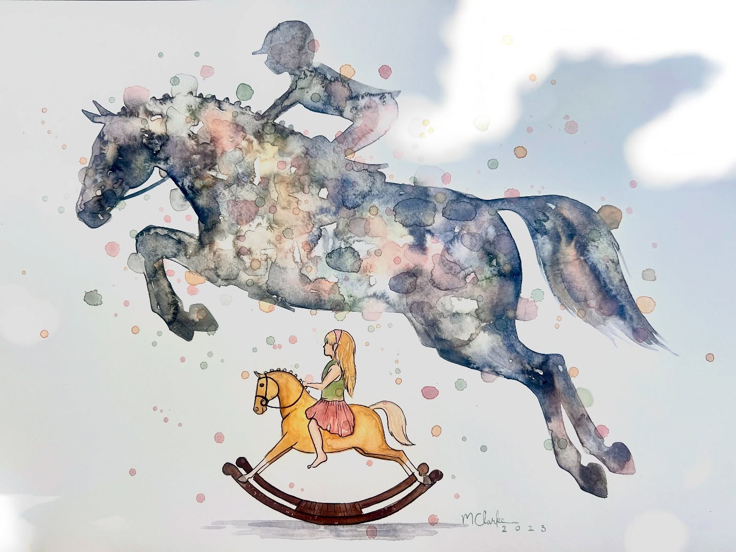 "Show Jumping Dreams" - Original Painting