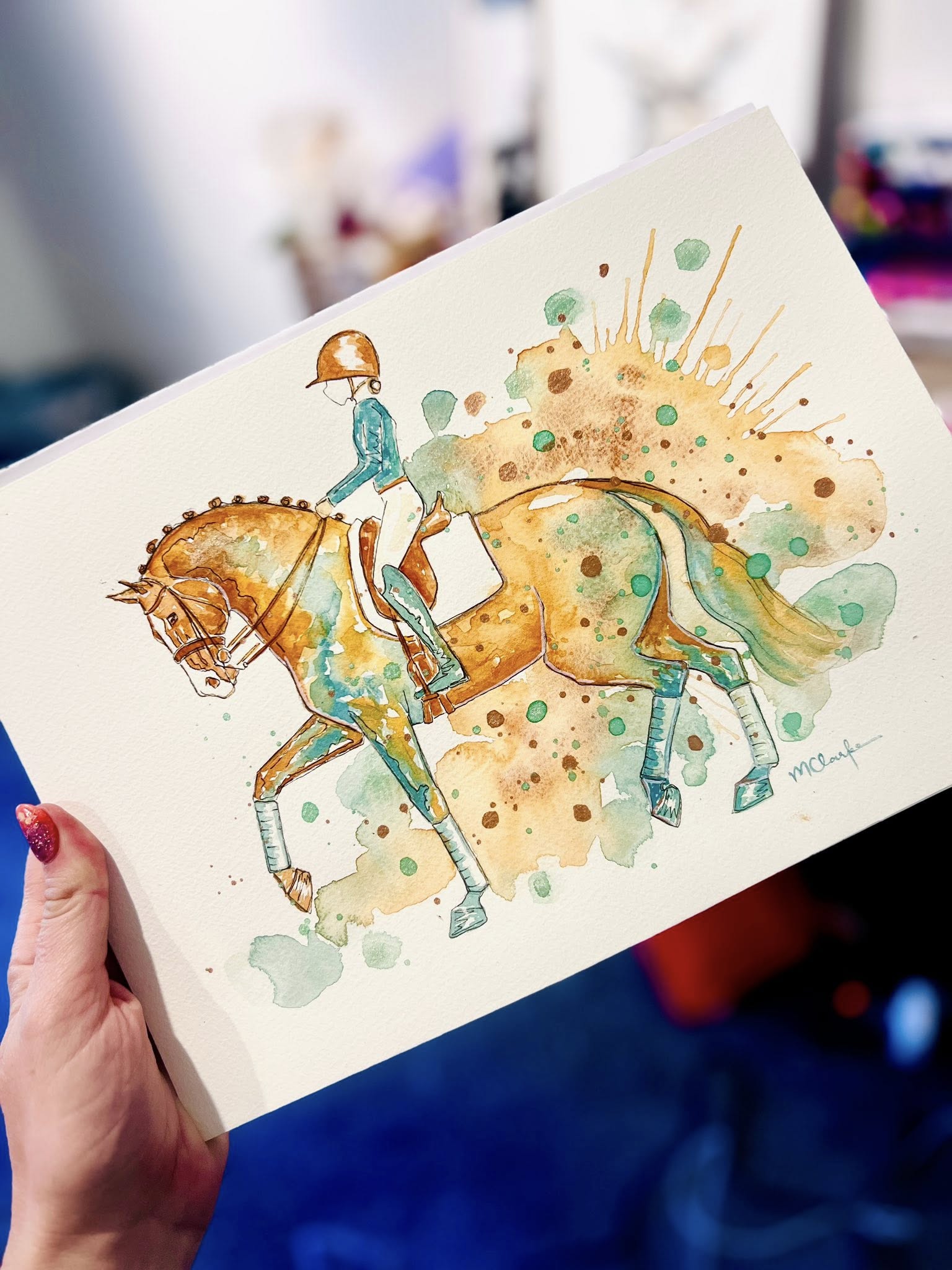 The Life of a Show Girl - Watercolour Mini Print