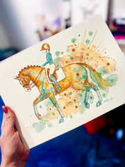 The Life of a Show Girl - Watercolour Mini Print