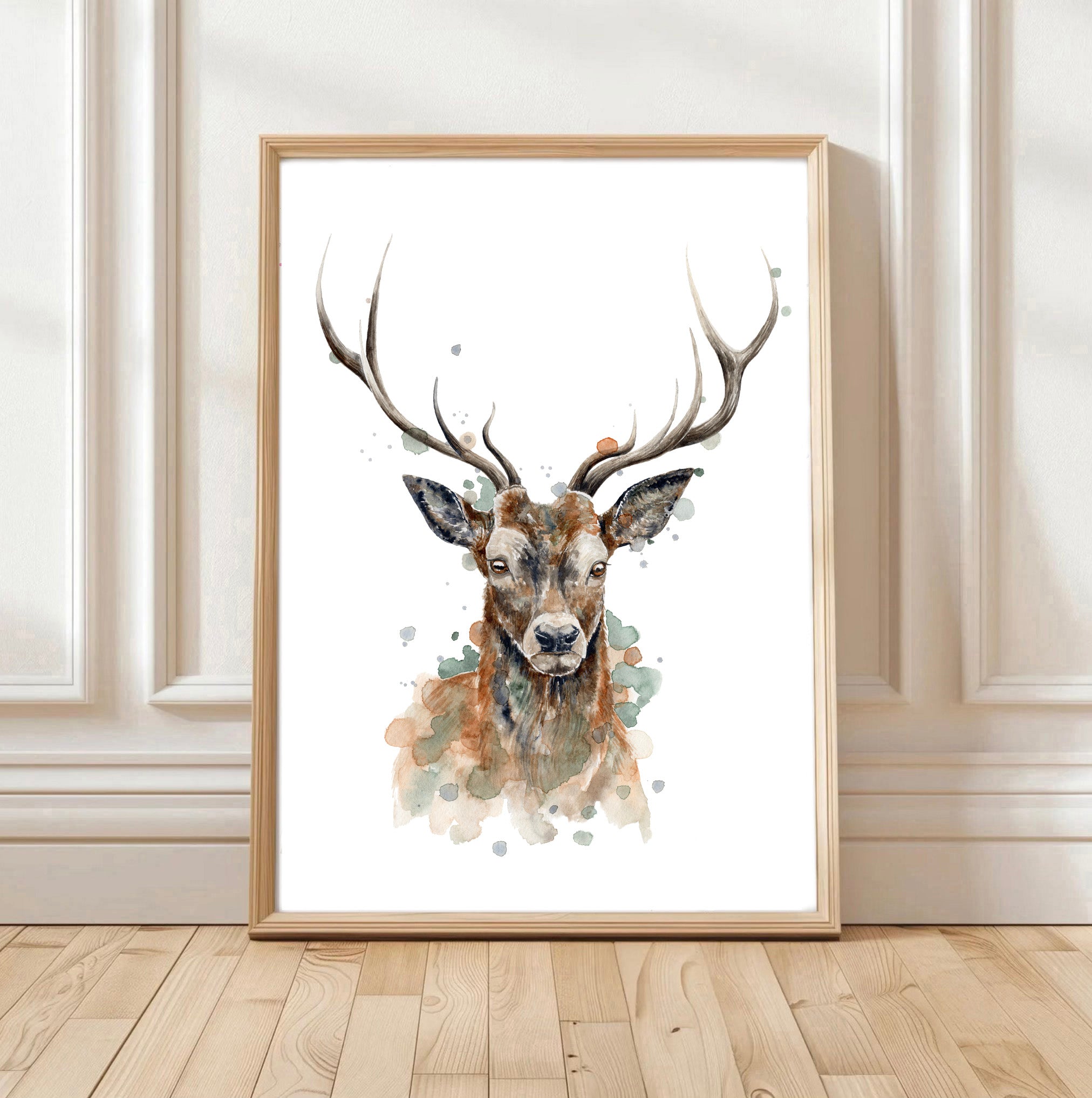 Sika Stag - Watercolour Art Print