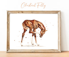 "Chestnut Filly" - Original Painting