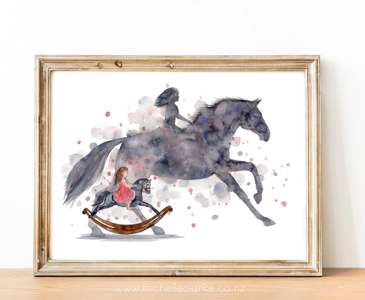 "Rocking Horse Dreams I" - Original Painting