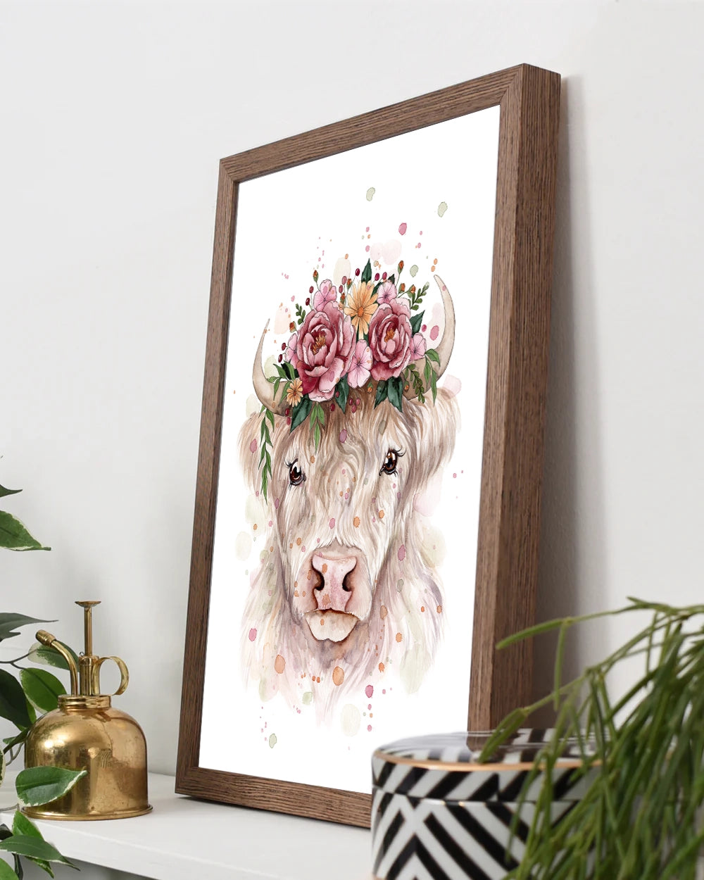 Pearl The Highland - Watercolour Art Print