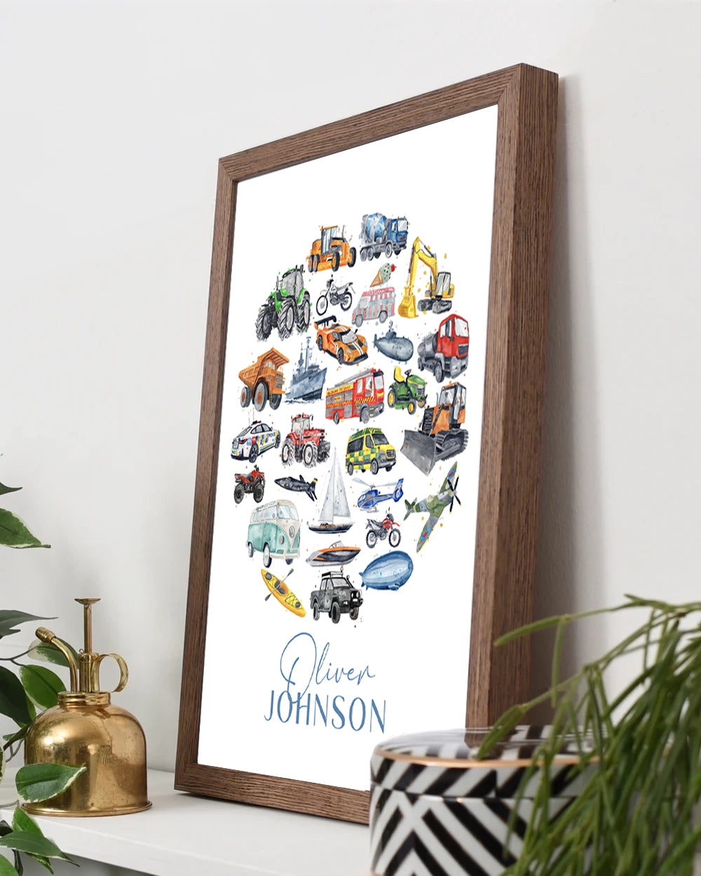 Personalised Vehicle Print - Watercolour Art Print - PRINT OF THE WEEK 20% OFF