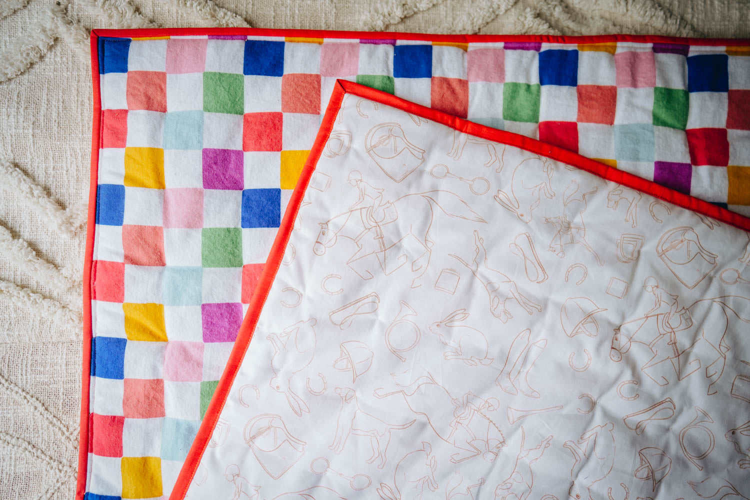 Handmade Baby Quilt | Colourful (Large)