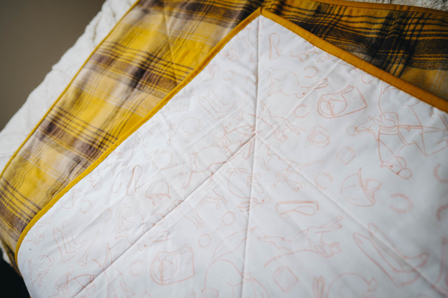 Handmade Baby Quilt | Yellow (Large)