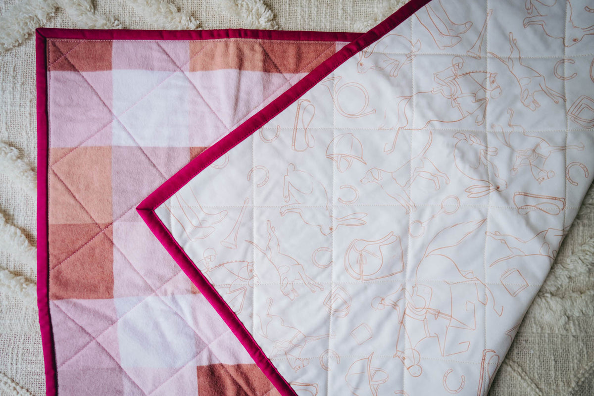 Handmade Baby Quilt | Pink (Small)