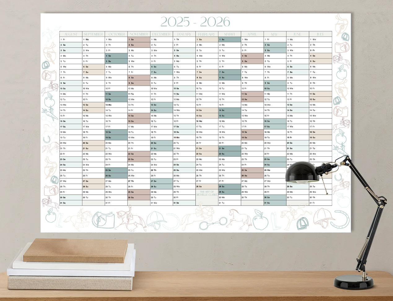 2025-2026 Wall Calendar - Digital Download