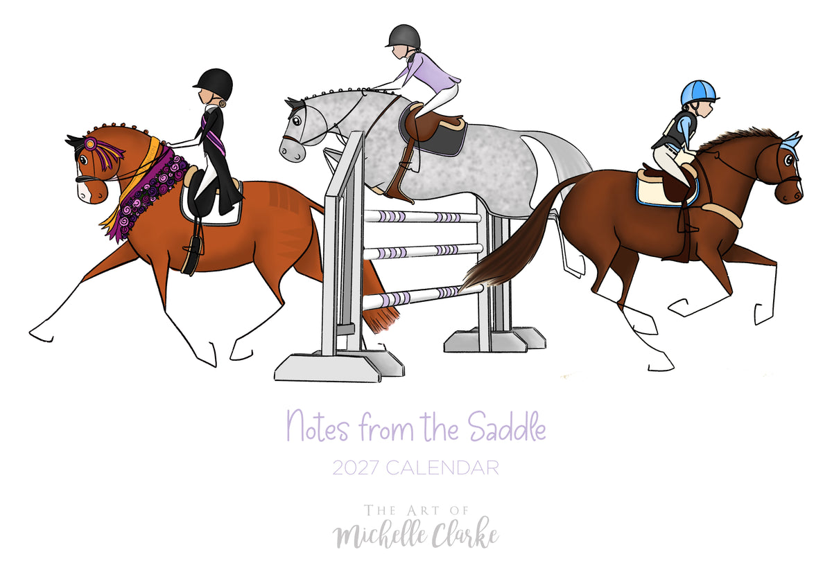 PRE-ORDER 'Notes From The Saddle' 2027 Calendar