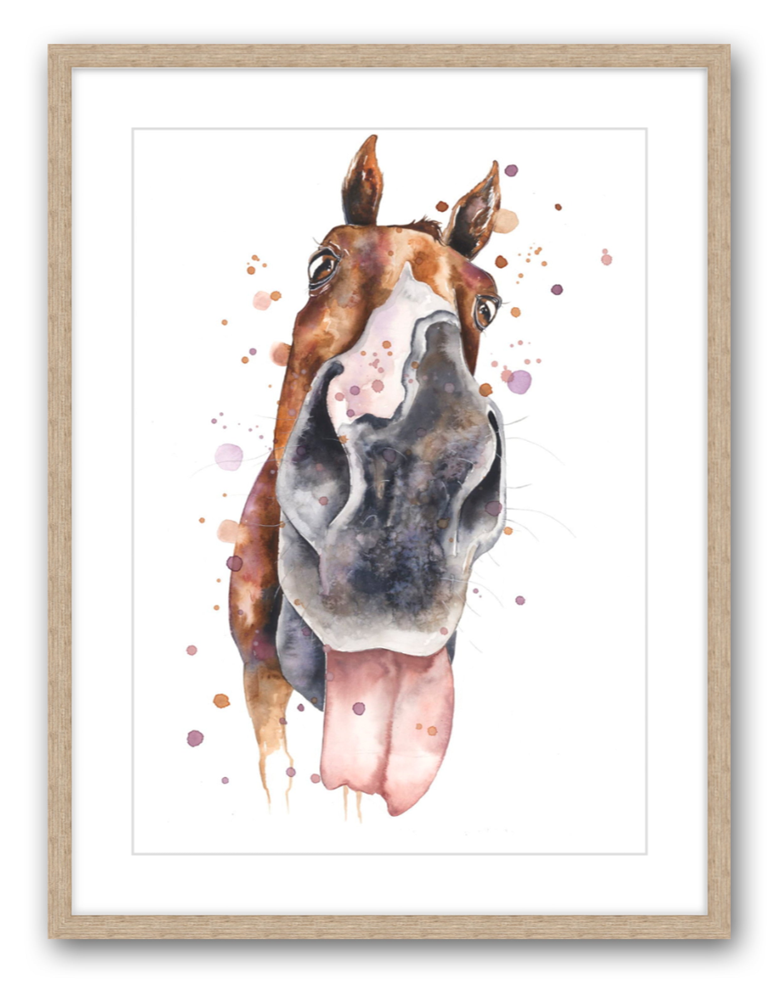 Gary the Horse - Watercolour Print