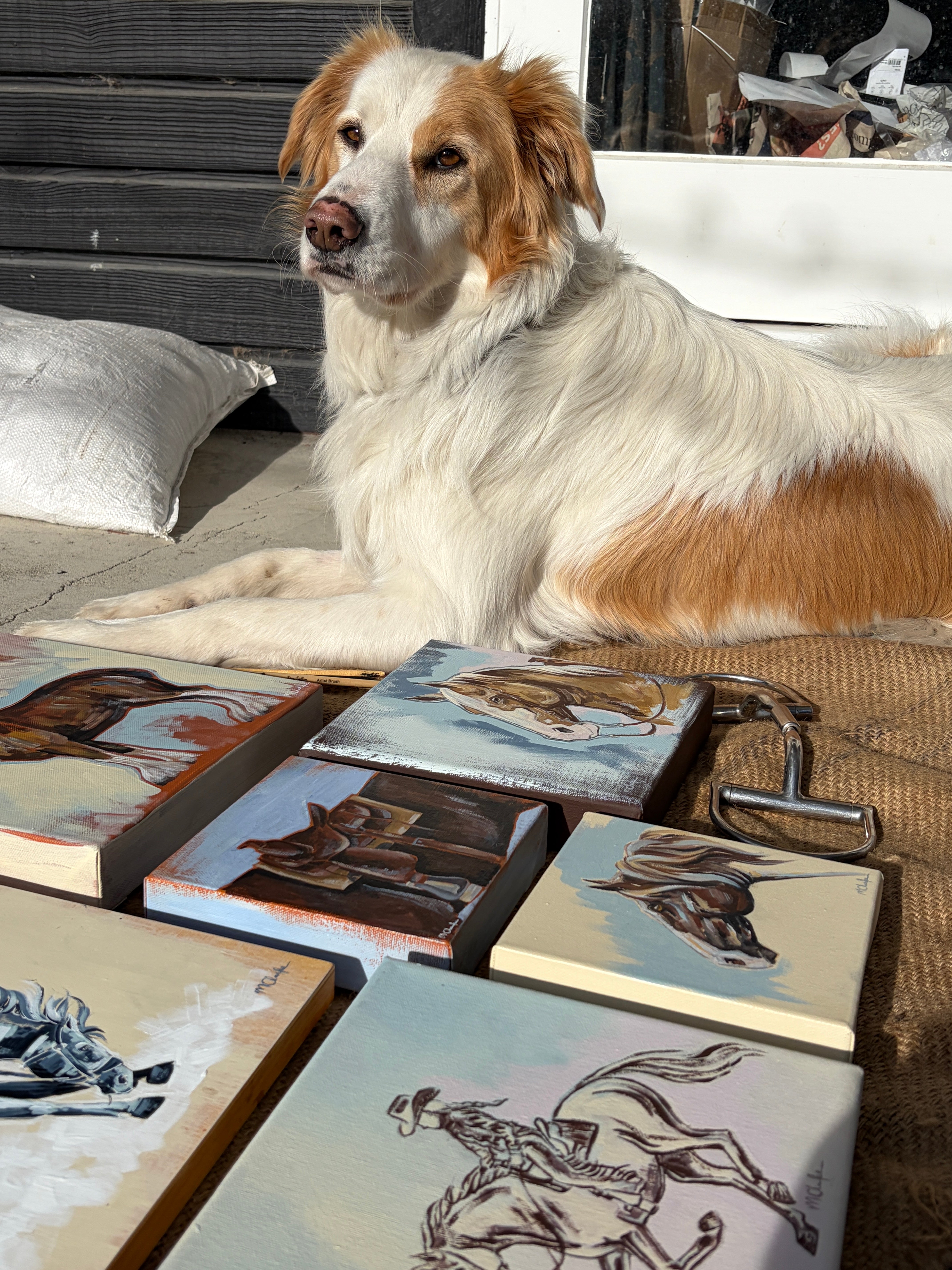 "Girl's Best Friend" - Dust & Daydreams Collection // Part Two - Original Acrylic Painting