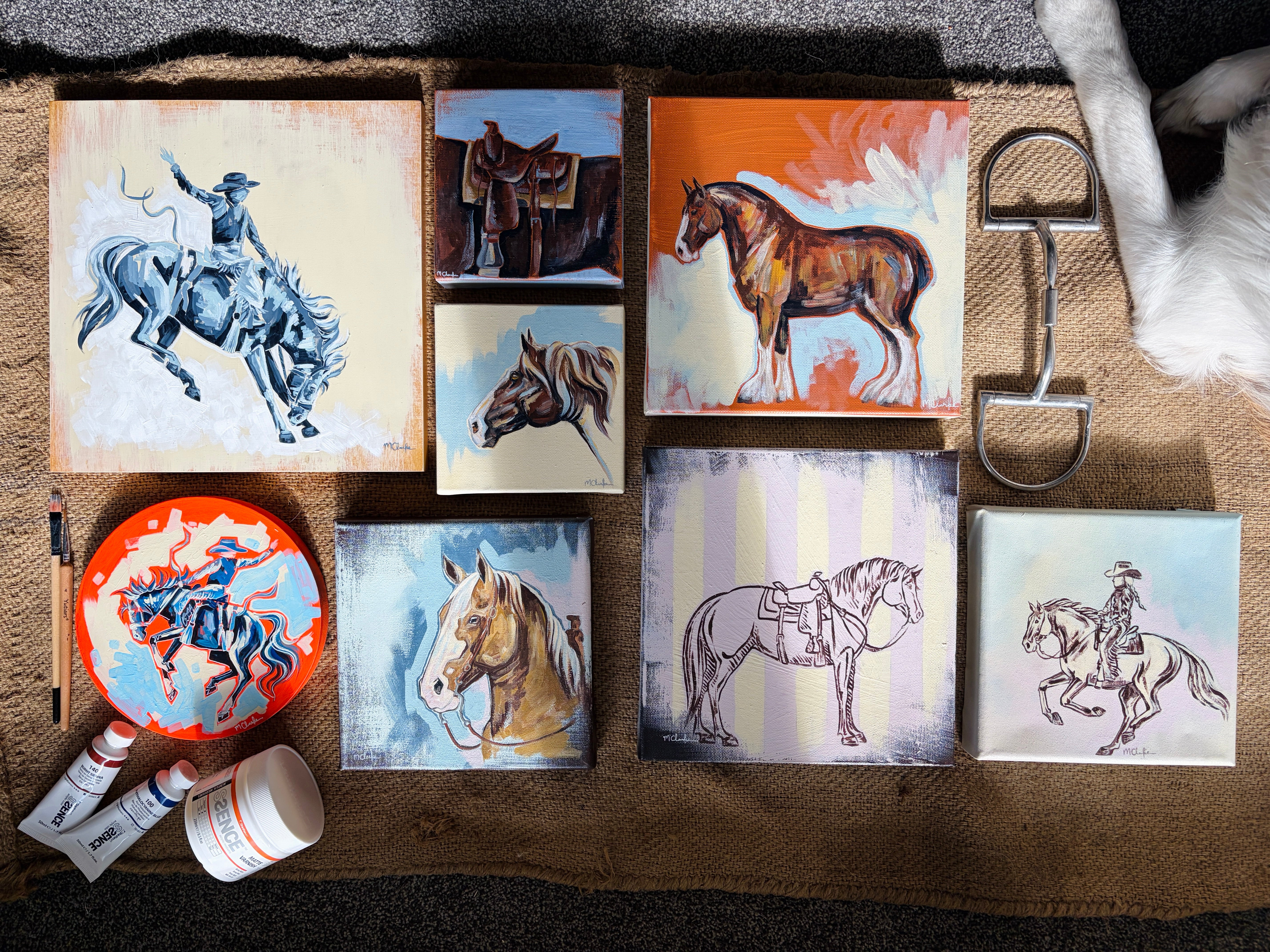 "Chasing Points" - Dust & Daydreams Collection // Part Two - Original Acrylic Painting