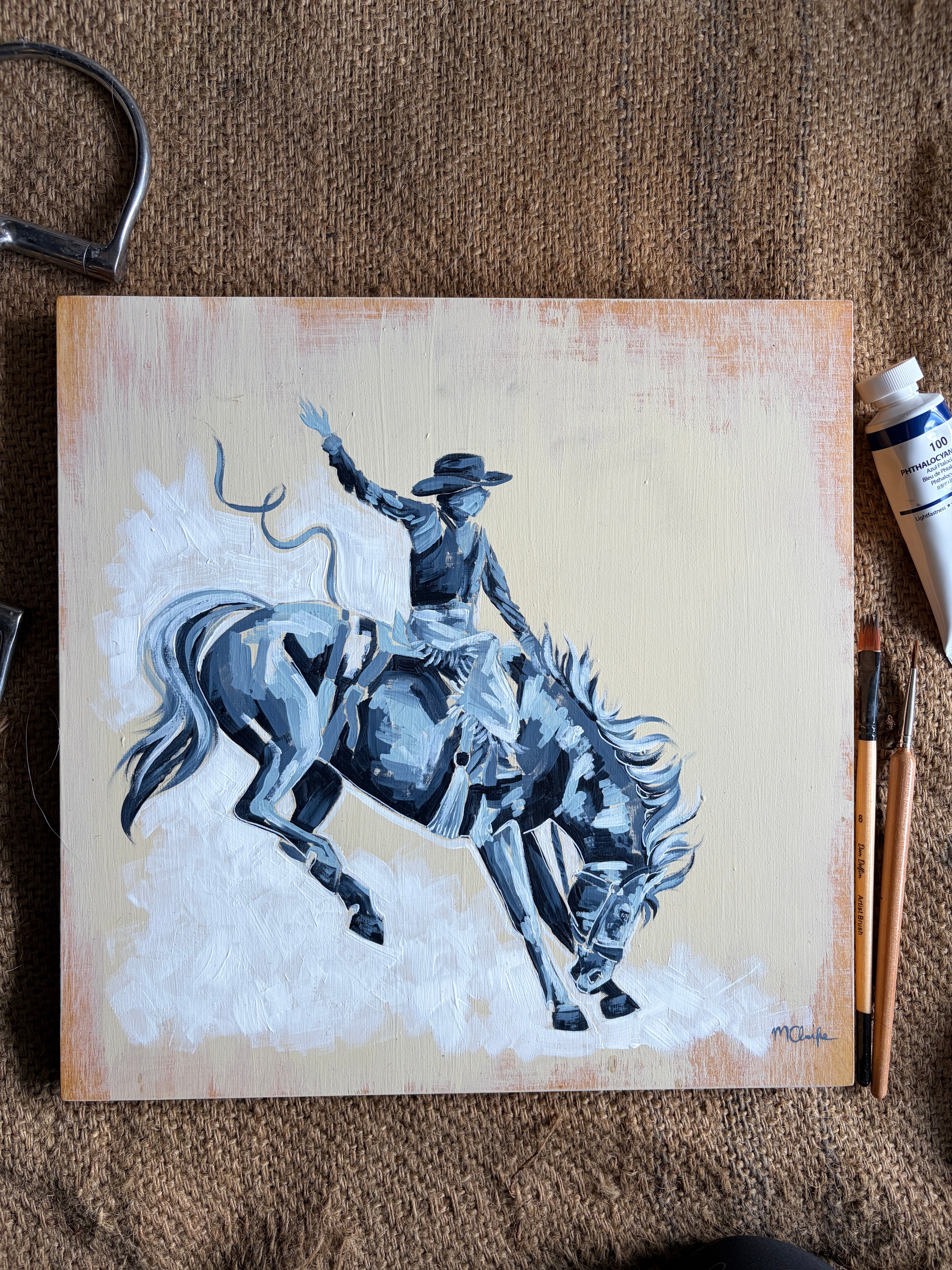 "A Fair Match" - Dust & Daydreams Collection // Part Two - Original Acrylic Painting