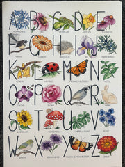 Floral ABC - A2 Watercolour Print - 1 available