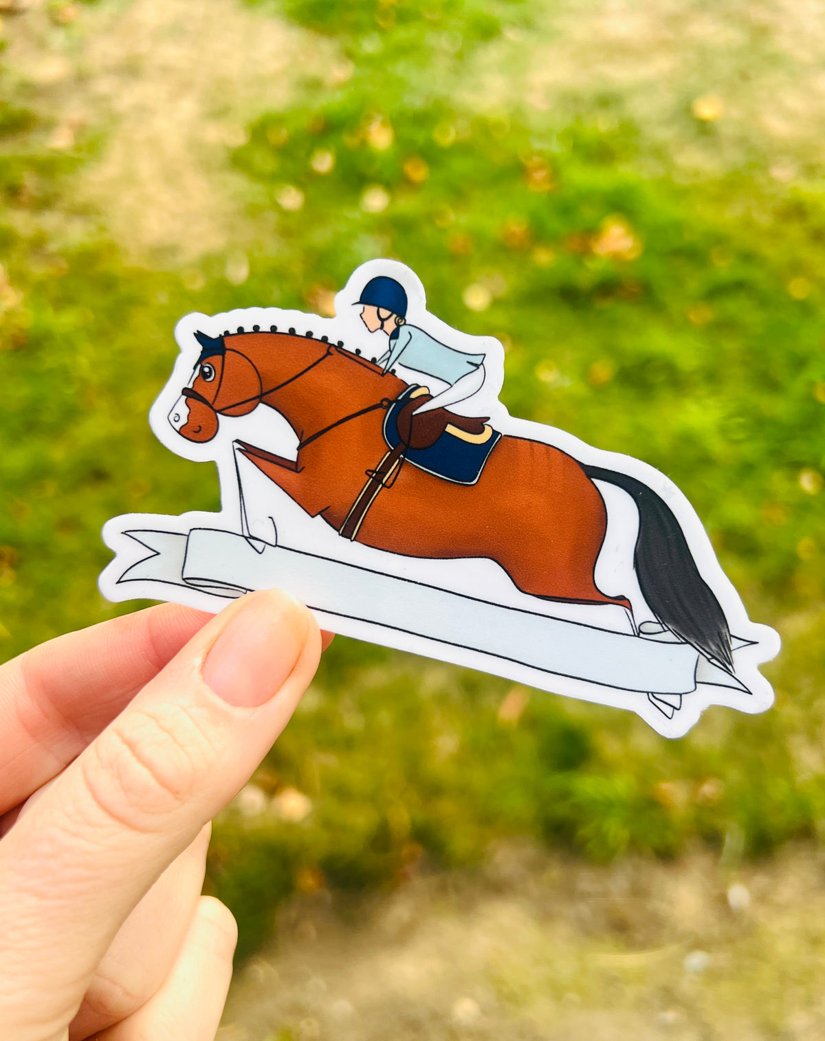 Show Jumping  - Vinyl Name Sticker