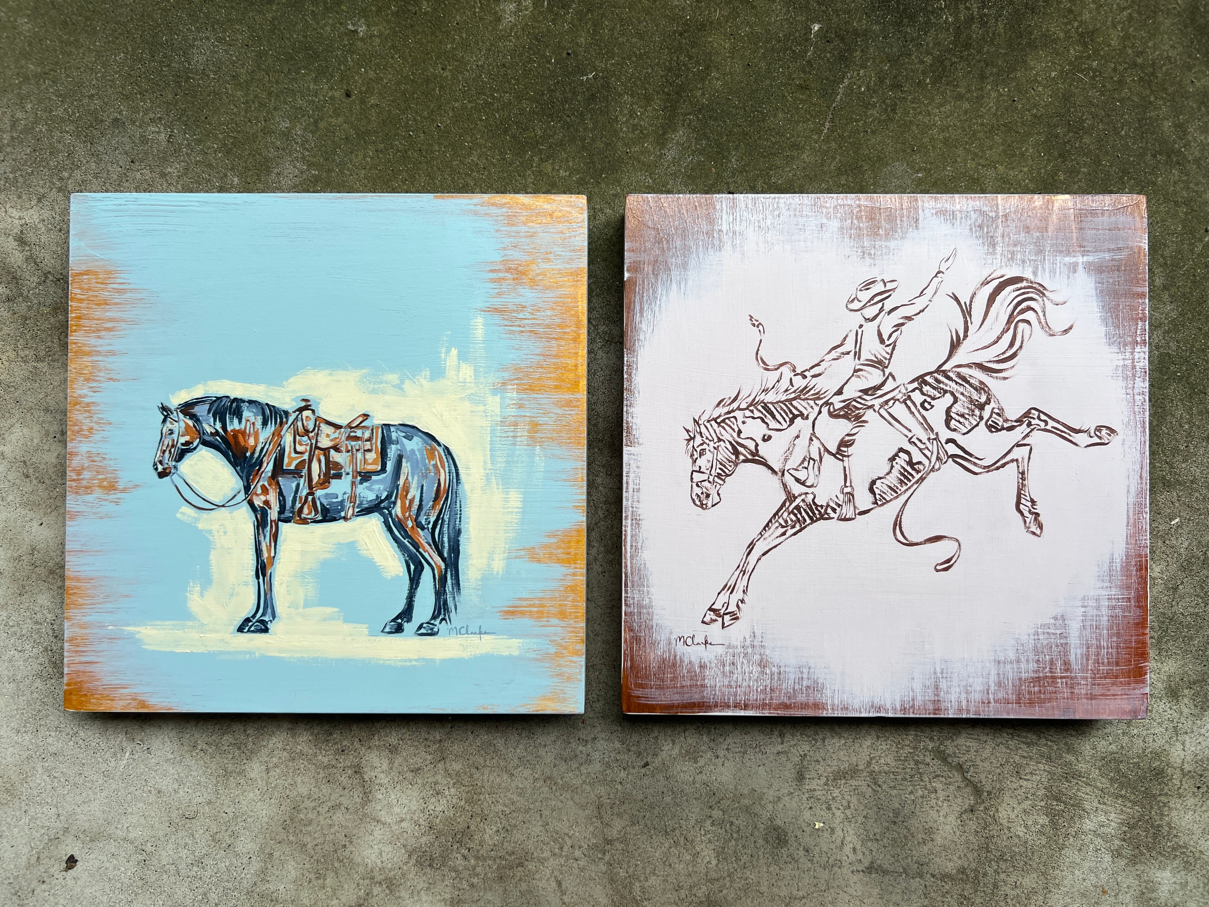 "Open The Gate" - Dust & Daydreams Collection - Original Acrylic Painting