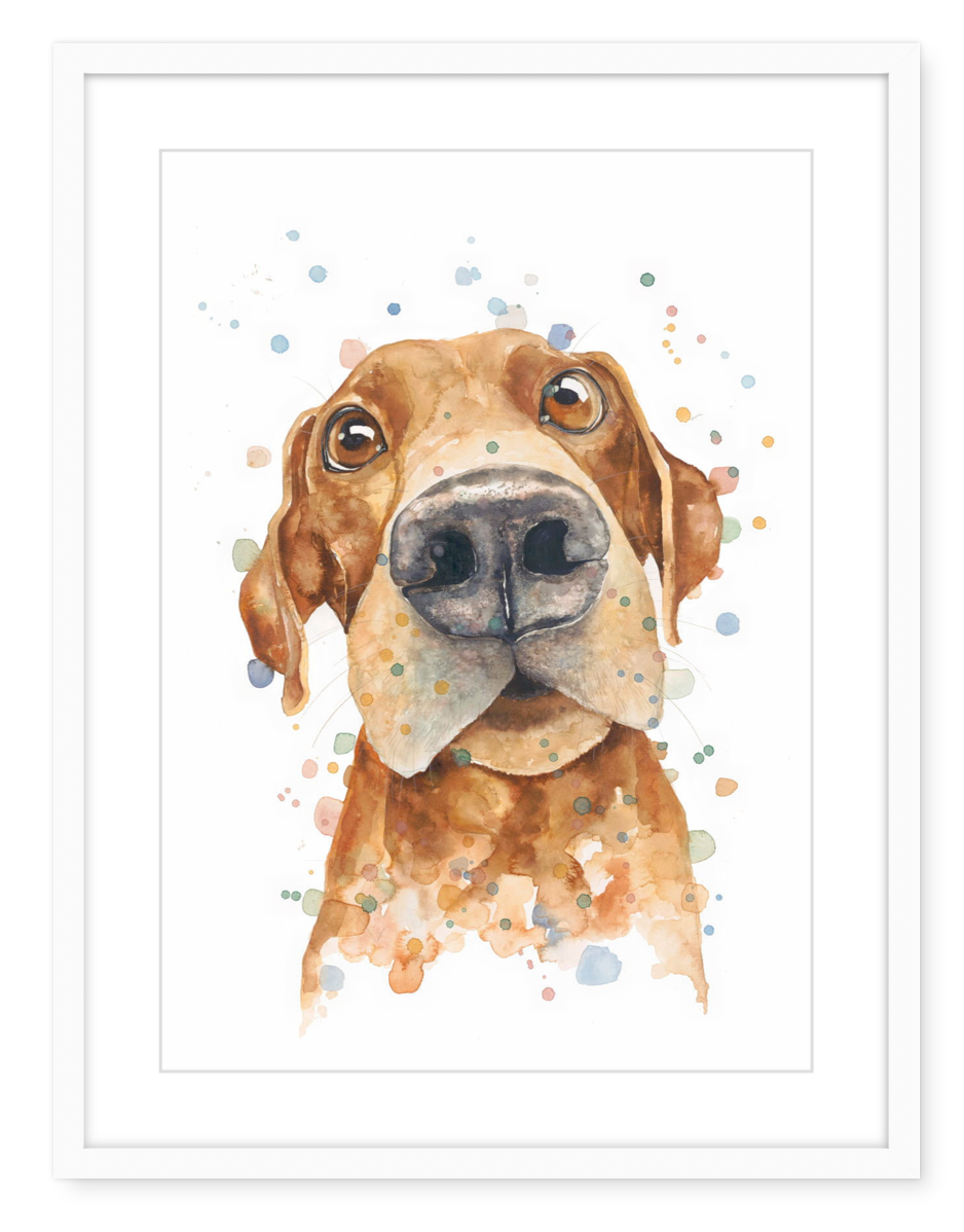 Dudley the Doggo - Watercolour Art Print