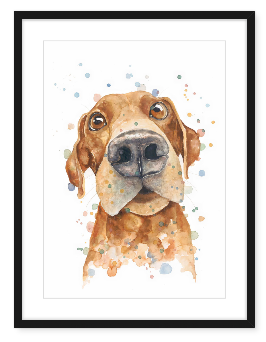 Dudley the Doggo - Watercolour Art Print