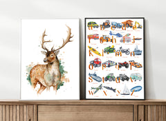 NEW Transport ABC - Watercolour Art Print - PRINT OF THE WEEK 20% OFF