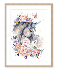 Ethel the Unicorn - Watercolour Art Print