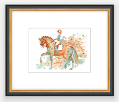 The Life of a Show Girl - Watercolour Mini Print