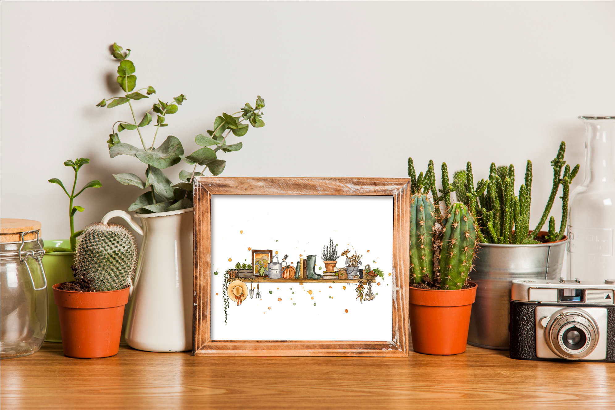 The Gardener's Shelf - Watercolour Print