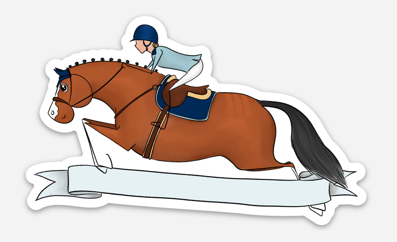 Show Jumping  - Vinyl Name Sticker