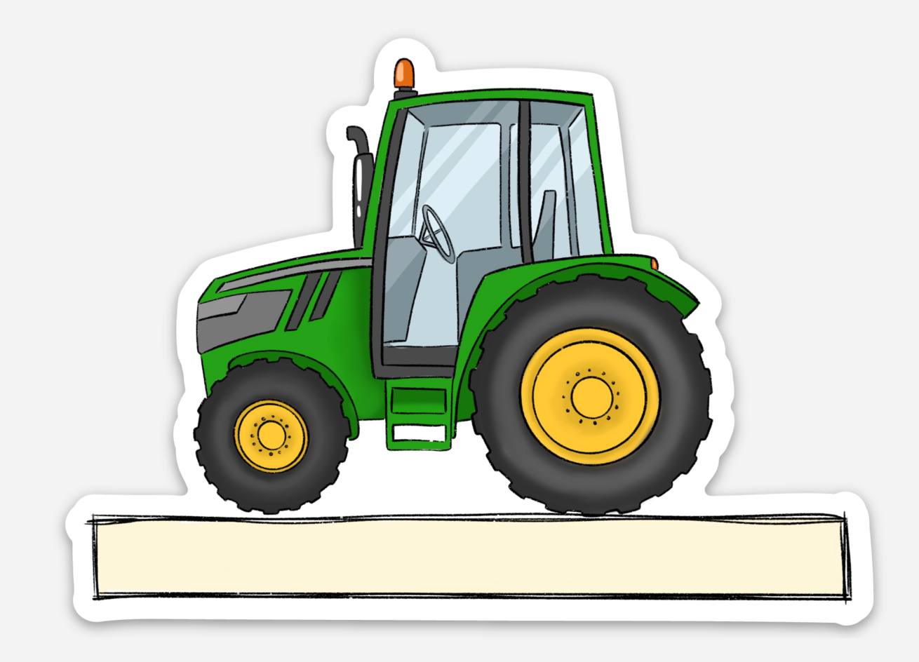 Tractor Name Sticker - Vinyl Sticker