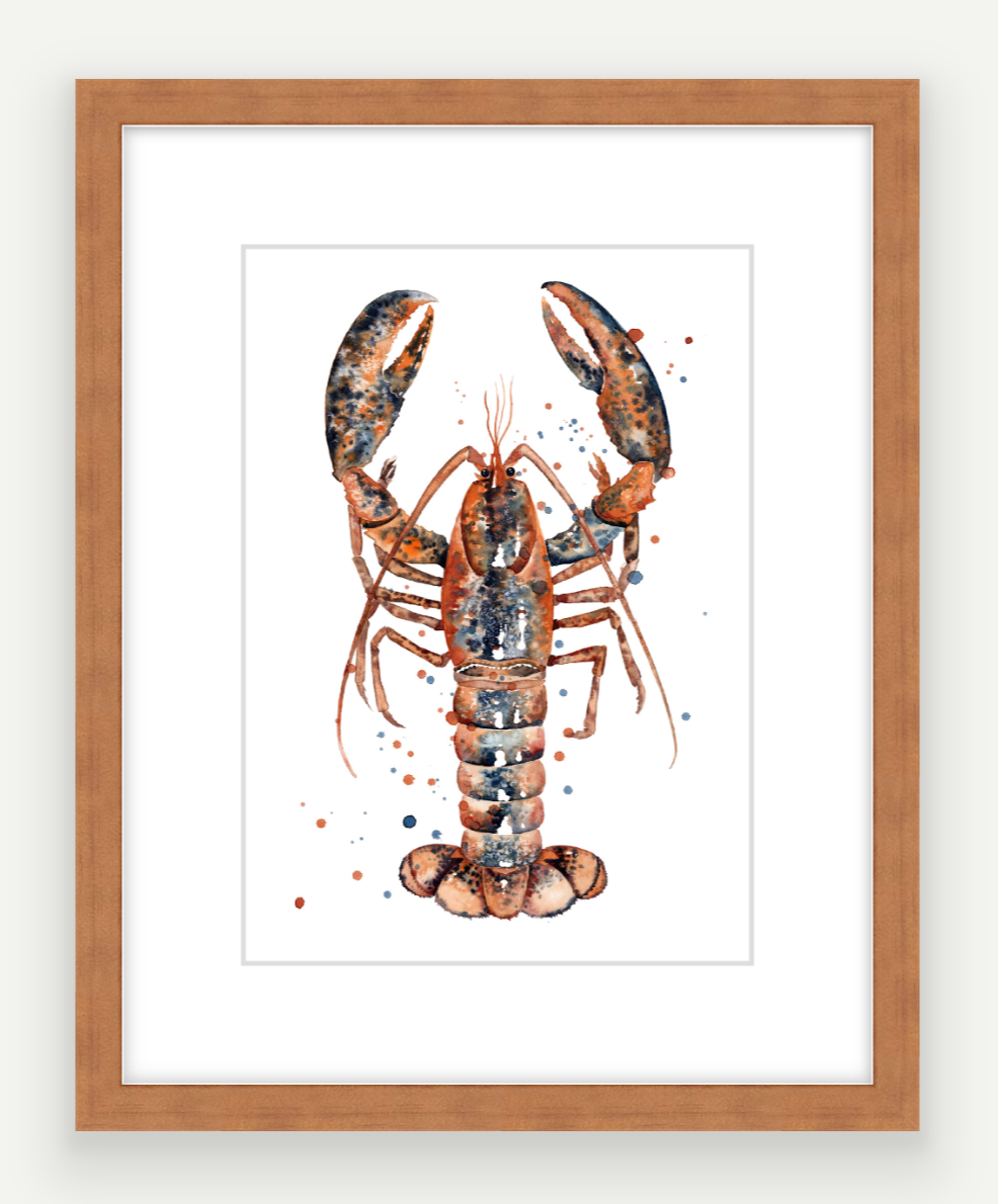 Crayfish - Watercolour Mini Print