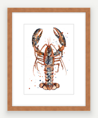 Crayfish - Watercolour Mini Print