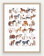 Equestrian ABC - Watercolour Art Print