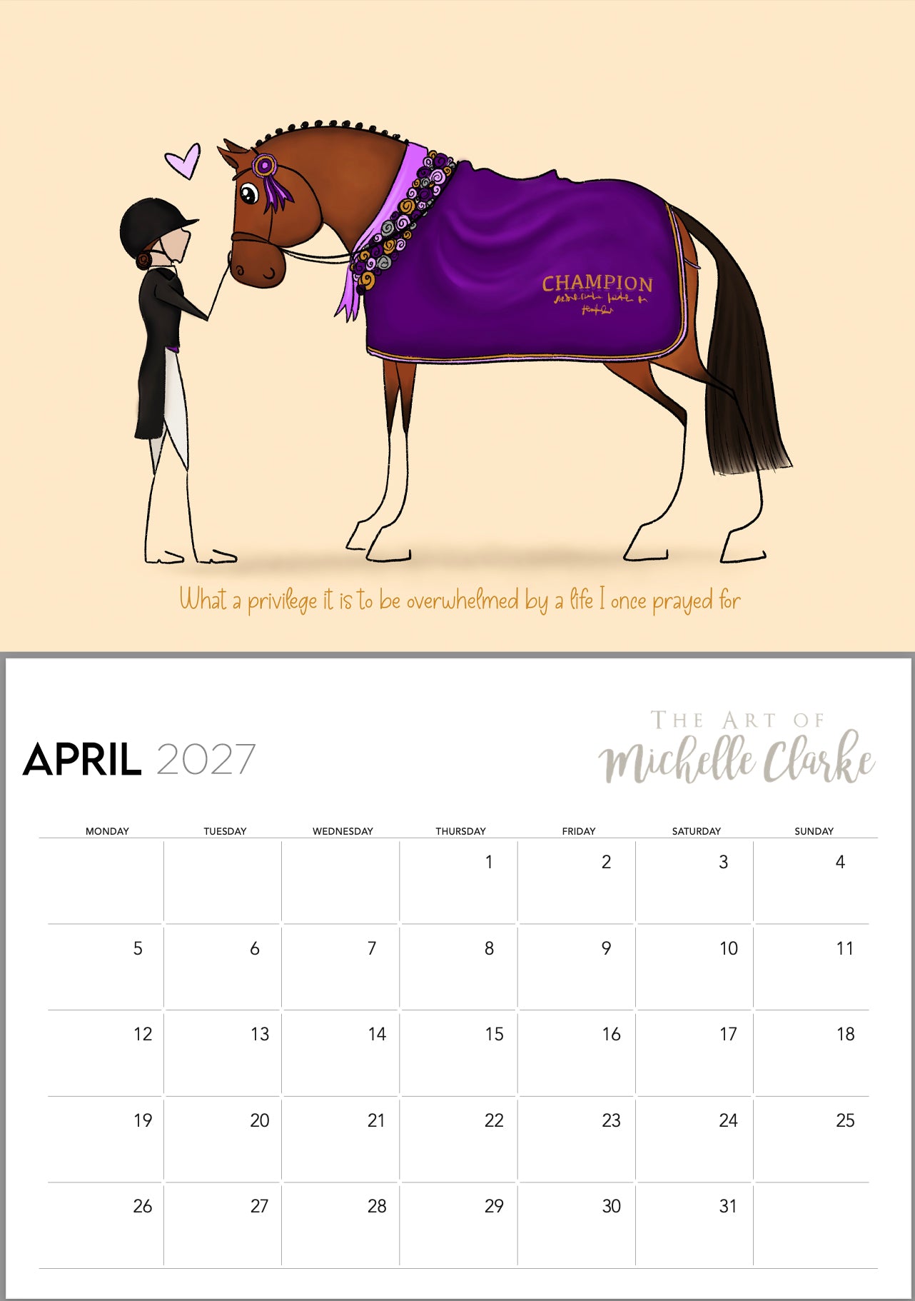PRE-ORDER 'Notes From The Saddle' 2027 Calendar