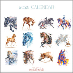 2026 "Horses In Watercolour" Calendar - PRE ORDER