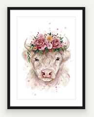 Pearl The Highland - Watercolour Art Print