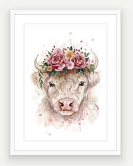 Pearl The Highland - Watercolour Art Print