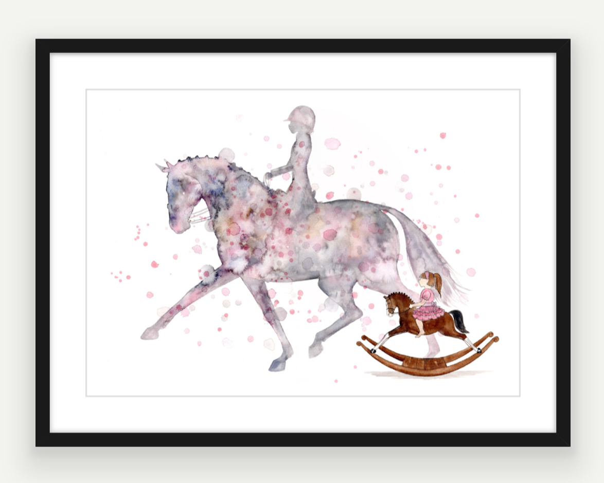 Dressage Dreams - Watercolour Art Print