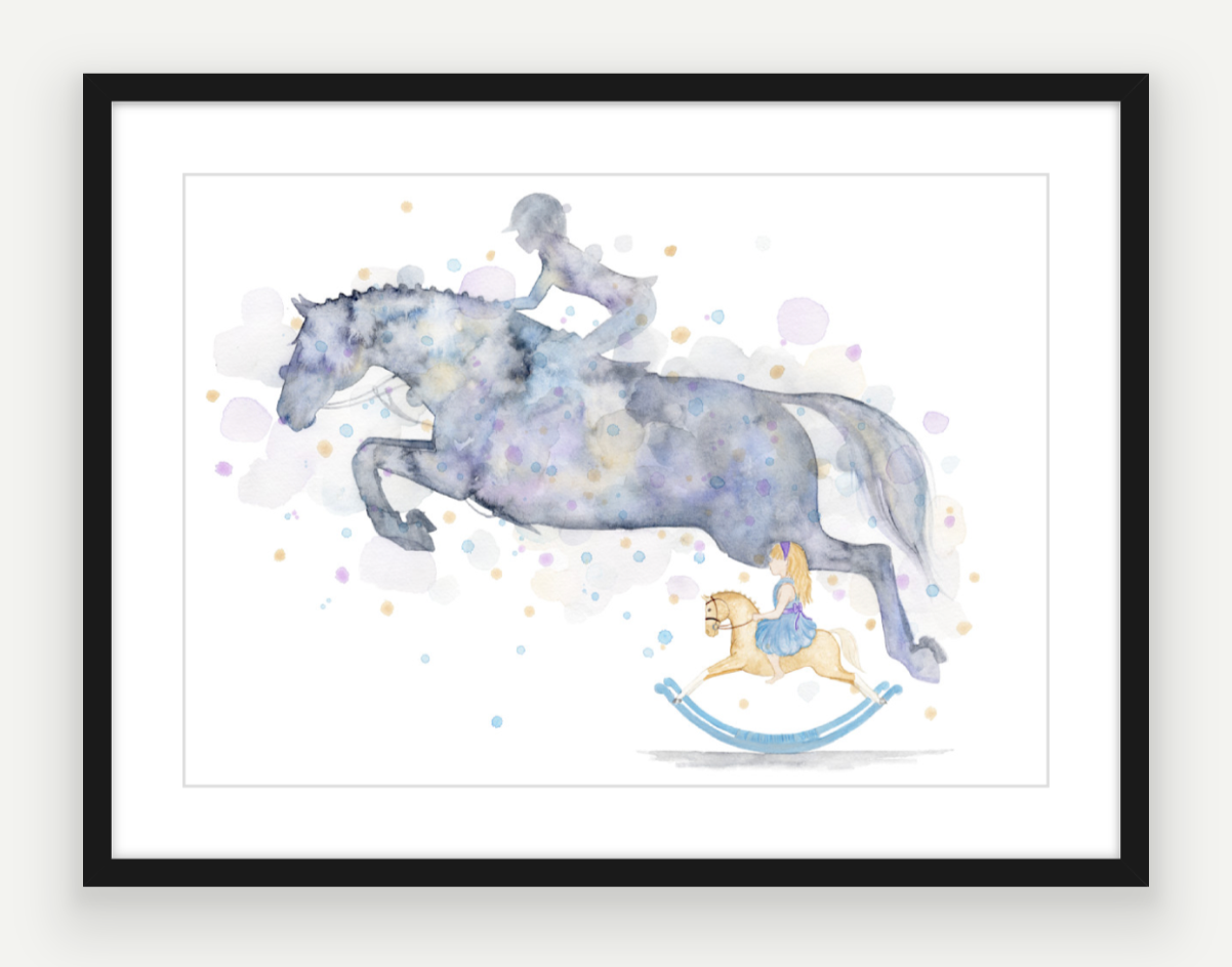 "Show Jumping Dreams" - Original Painting